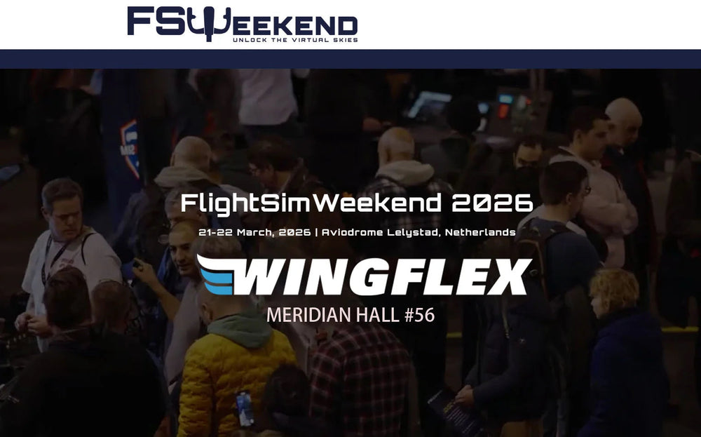 🚀 Attention all flight simulation enthusiasts! WINGFLEX is heading to FlightSimWeekend 2026 in the Netherlands! ✨