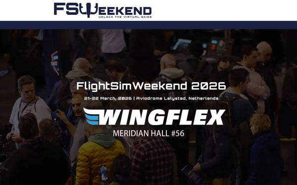 🚀 Attention all flight simulation enthusiasts! WINGFLEX is heading to FlightSimWeekend 2026 in the Netherlands! ✨