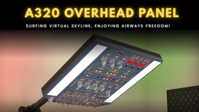 WINGFLEX Launches A320 OVERHEAD PANEL (CUBE Series): Bringing the True Airbus Cockpit Experience Home!