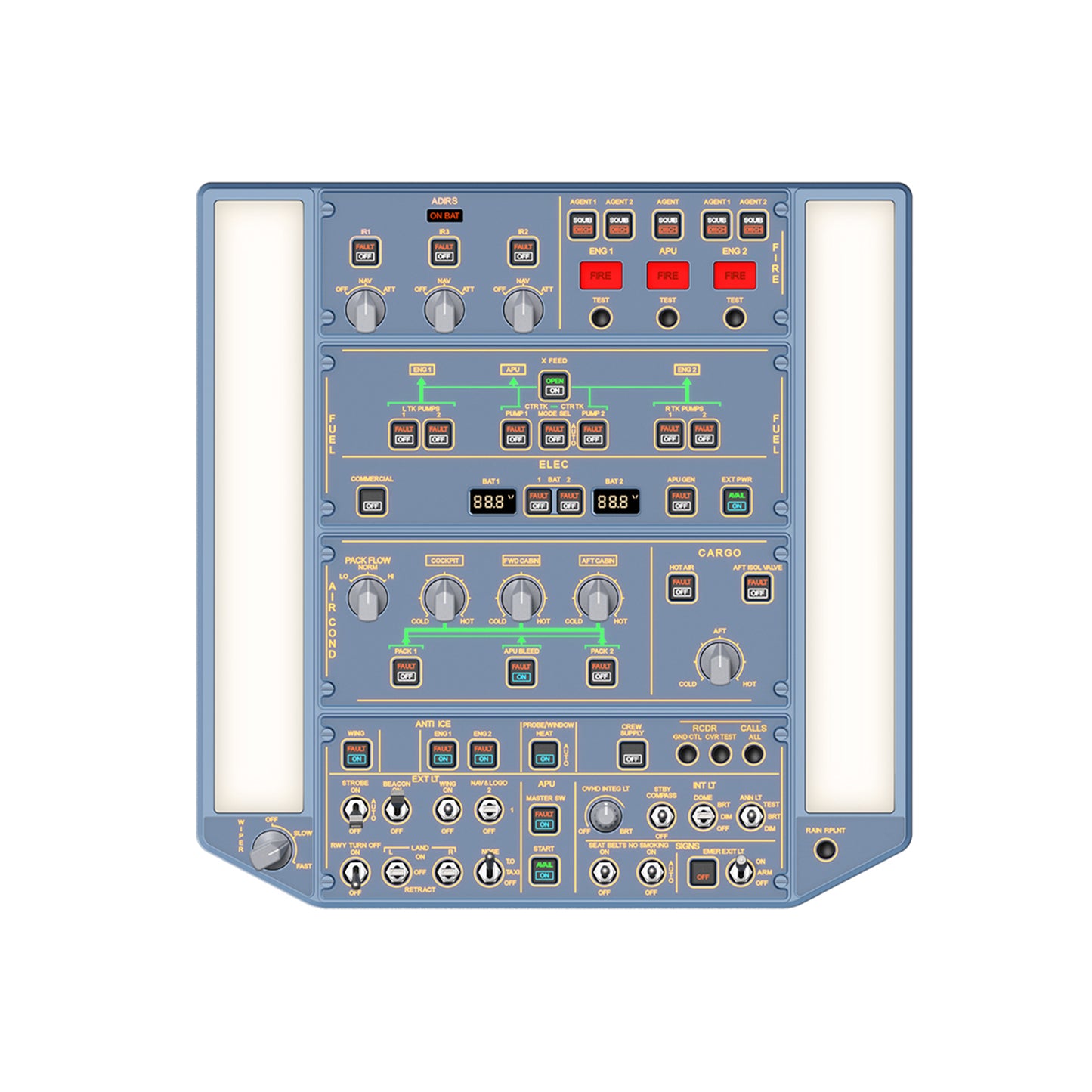 A320 OVERHEAD PANEL
